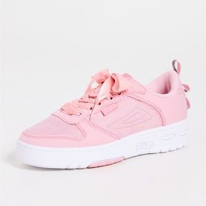 NEW Fila Sneakers Pink Girly Lolita Lace Floral Satin 6